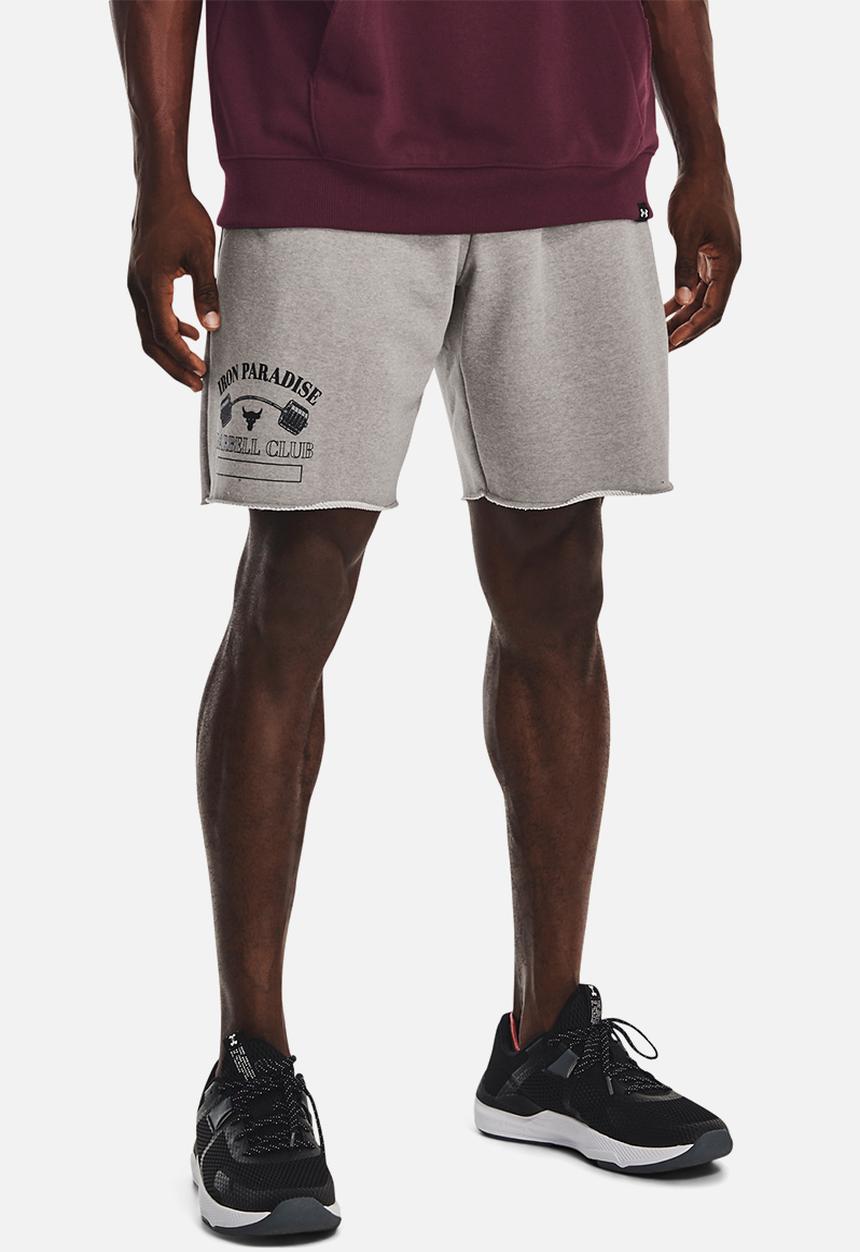 Under Armour - UA Project Rock hgym hwt terry sts - pewter light heather
