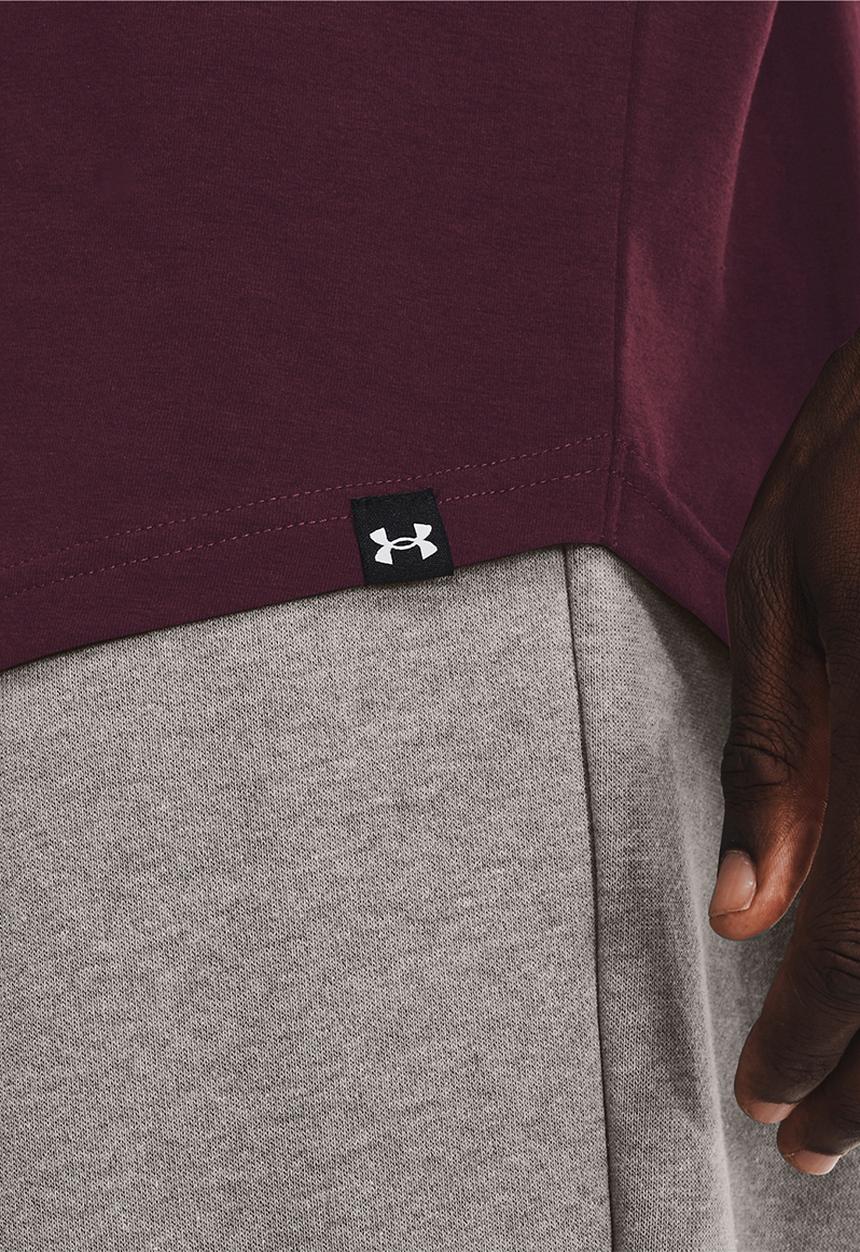 Under Armour - UA Project Rock  ipbc short sleeve - dark maroon