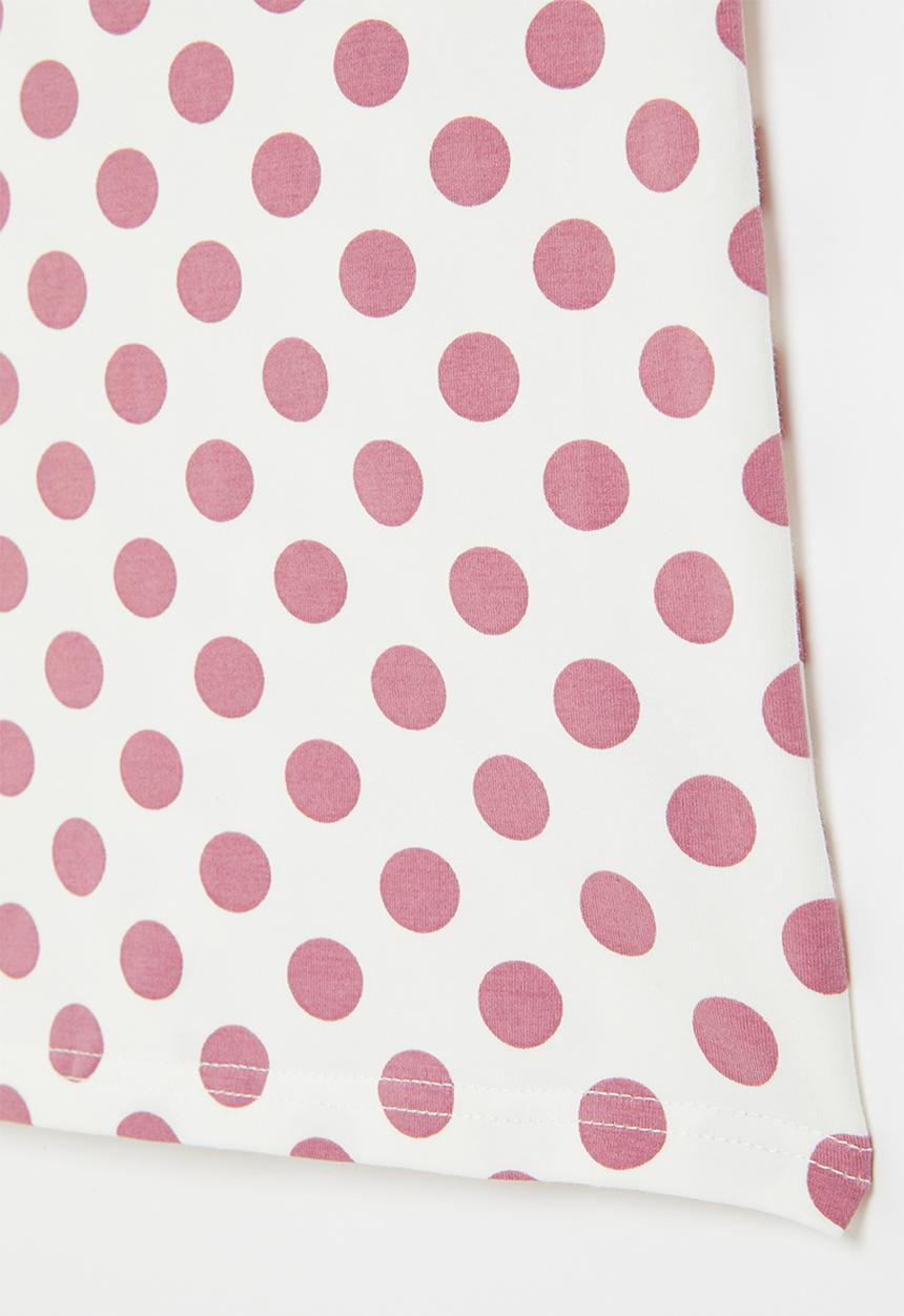 Rebel Republic - Polka dot vest - white/pink