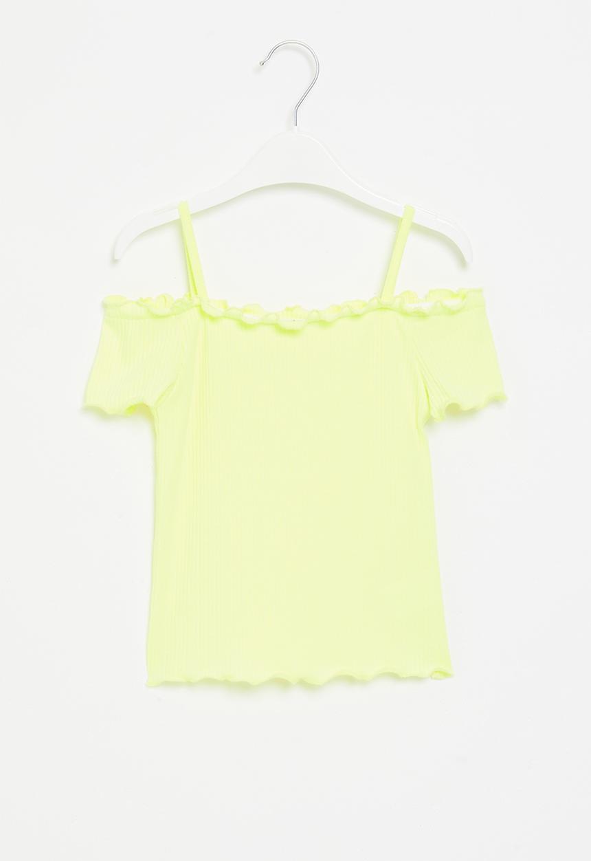 Superbalist - Off the shoulder tee - sunny lime
