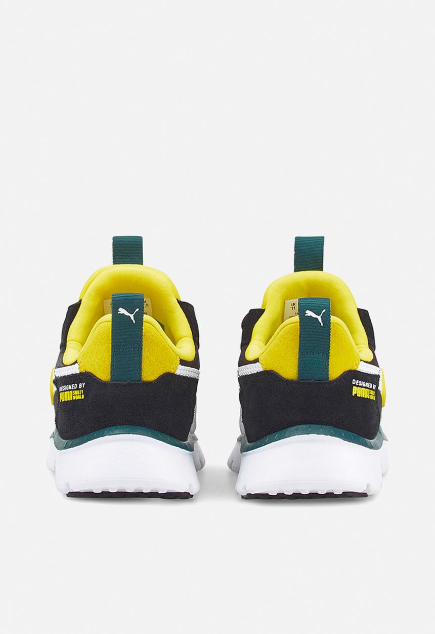 PUMA - Wr flex slip on smileyworld ps - puma black/puma white/vibrant yellow