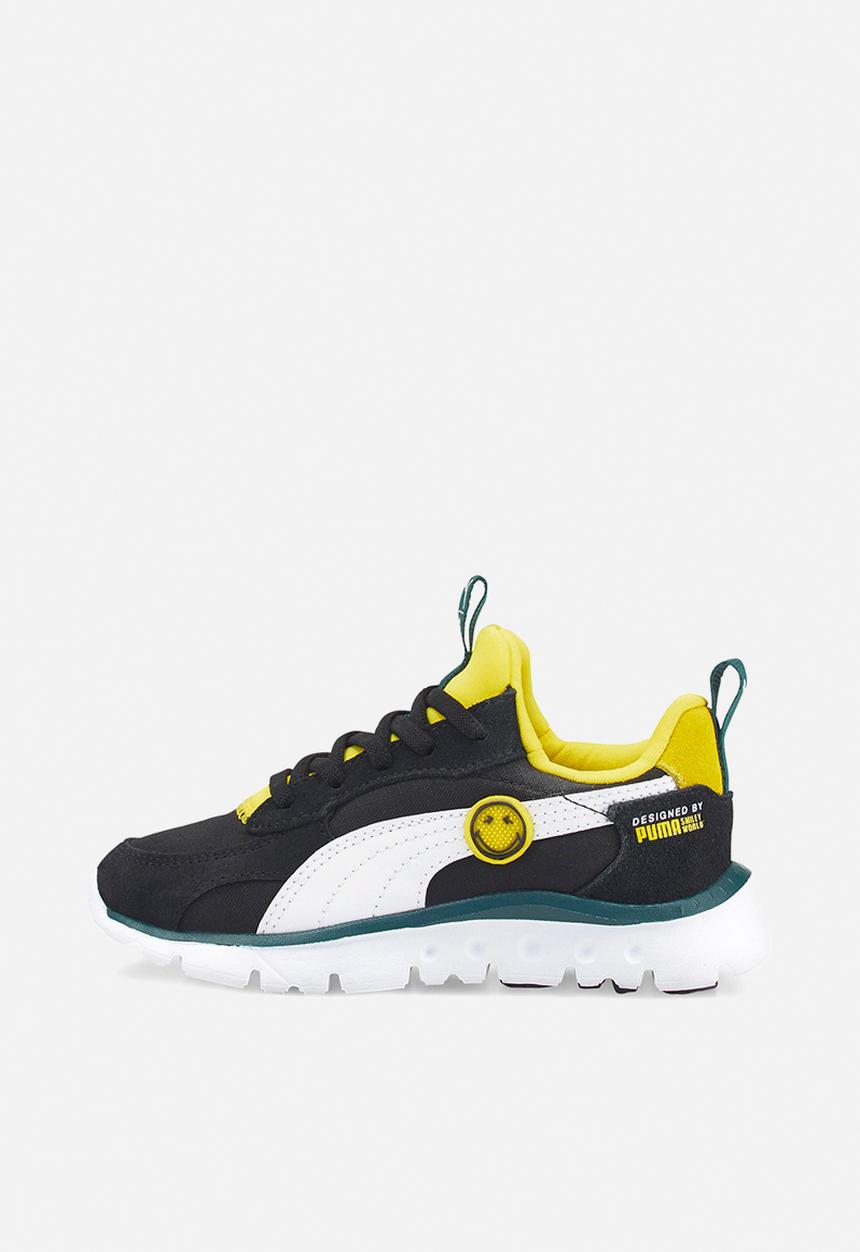 PUMA - Wr flex slip on smileyworld ps - puma black/puma white/vibrant yellow