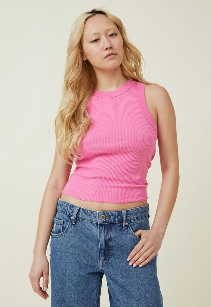 Cotton On - The 91 tank - fun pink