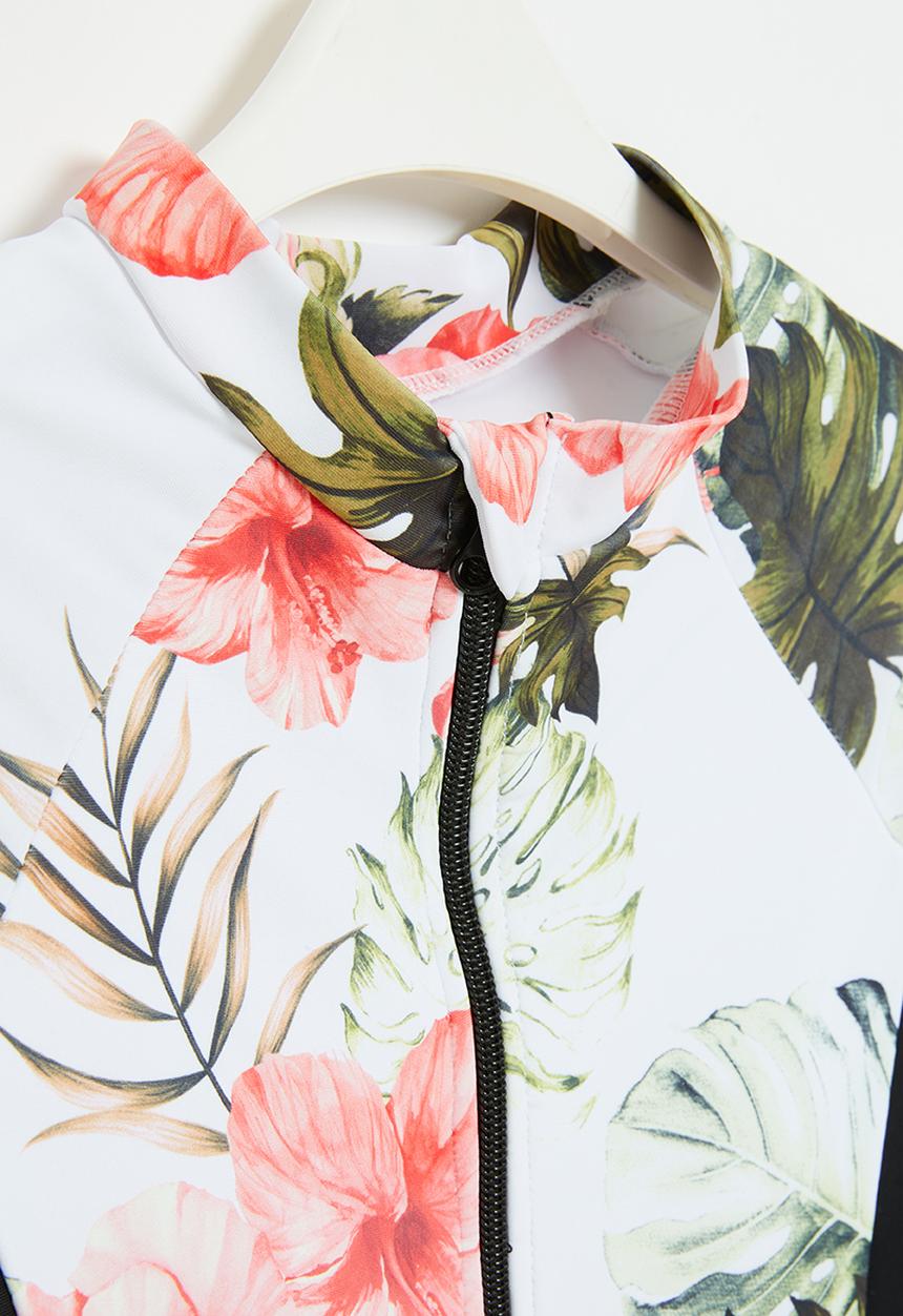 Rebel Republic - Girls floral swimsuit - multi
