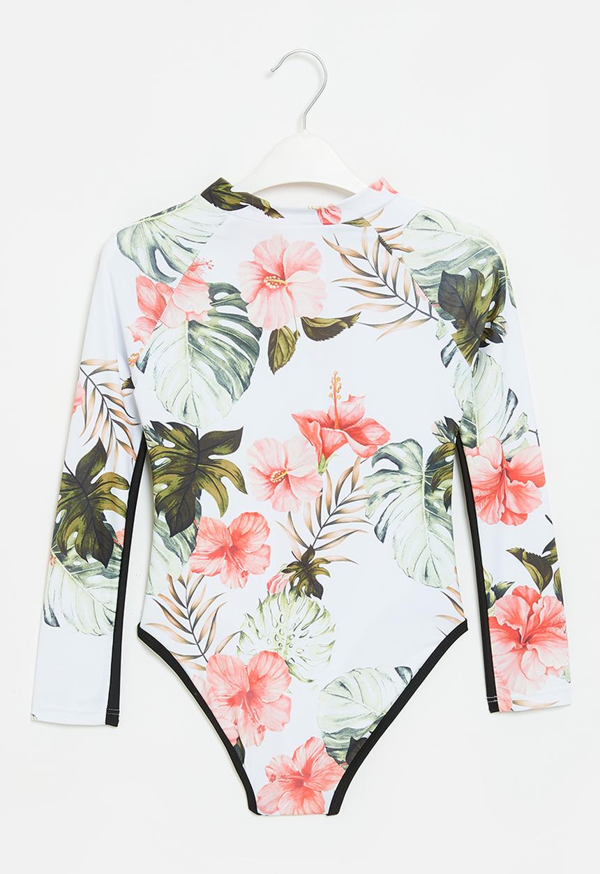 Rebel Republic - Girls floral swimsuit - multi