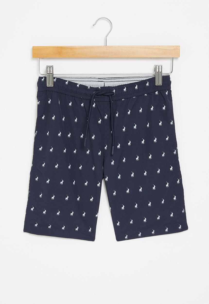 POLO - Boys monogram short - navy