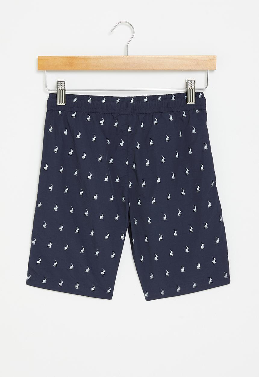 POLO - Boys monogram short - navy