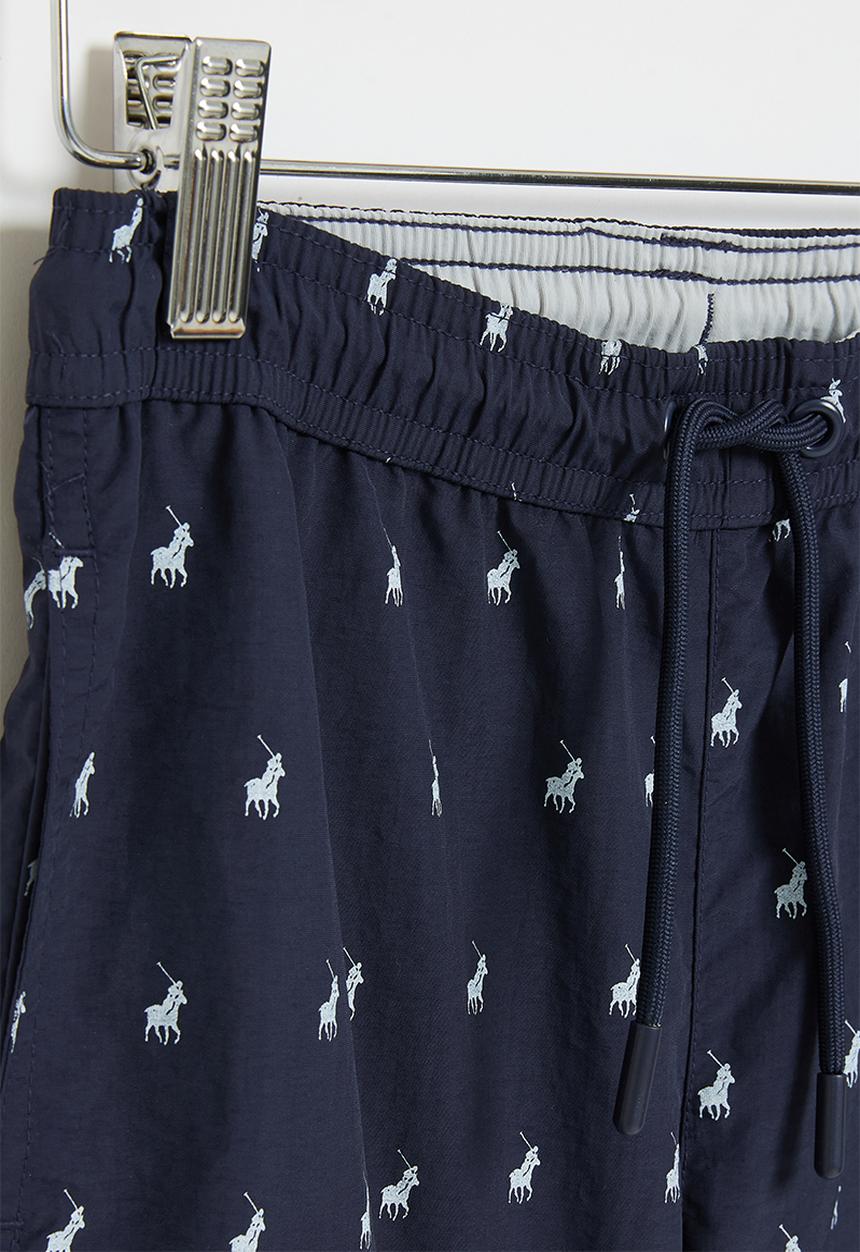 POLO - Boys monogram short - navy