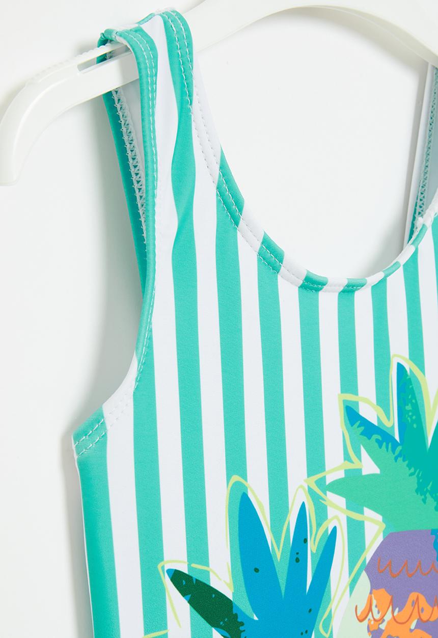 Pop Candy - Pineapple bikini - green & white
