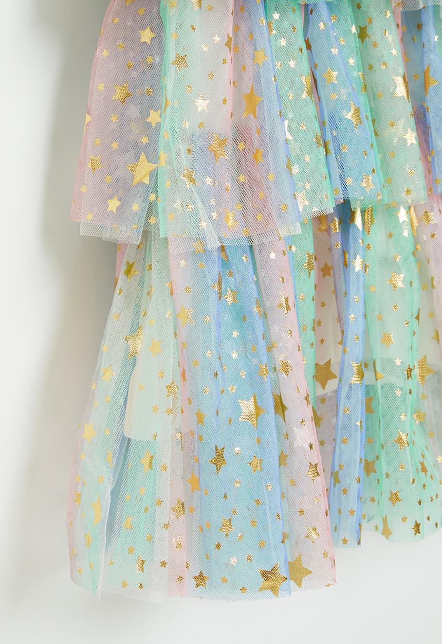 Pop Candy - Tiered star dress - multi