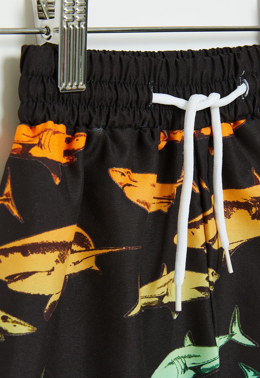 Pop Candy - Boys printed swim boardshorts - black