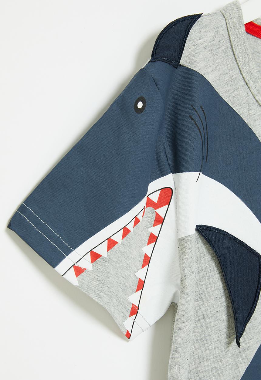 Pop Candy - Shark tee - grey