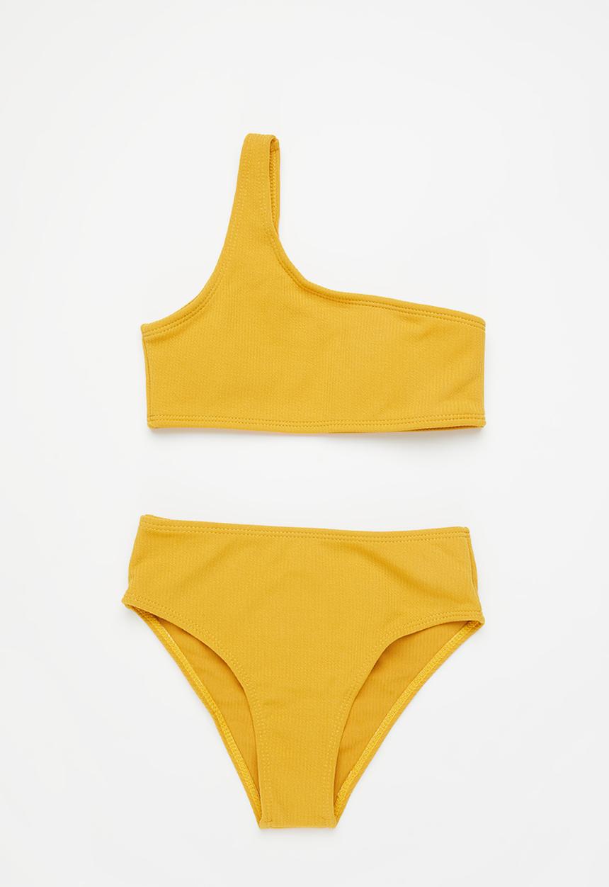 Rebel Republic - One arm bikini set - yellow