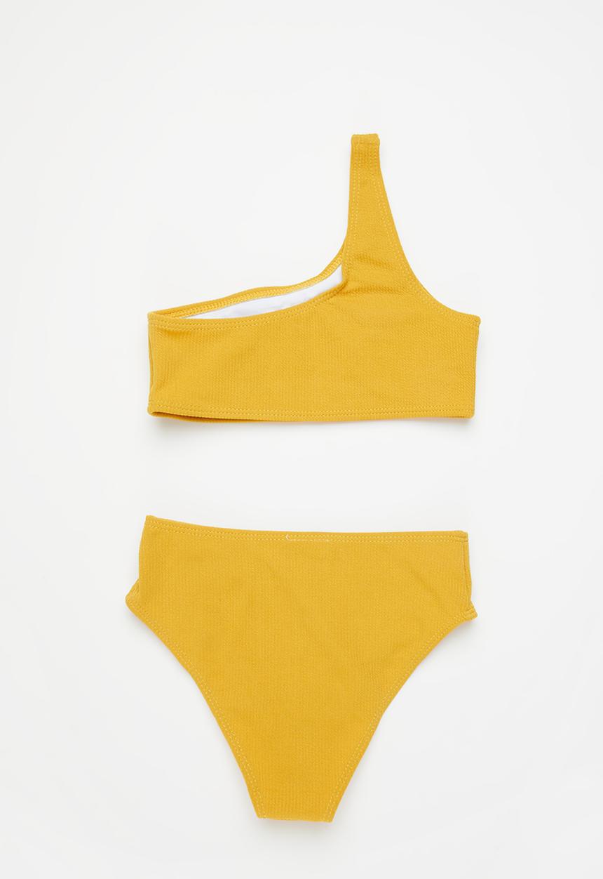 Rebel Republic - One arm bikini set - yellow