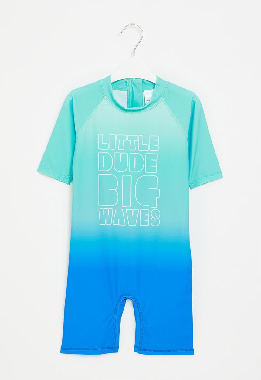 Pop Candy - Boys printed swimsuit - blue