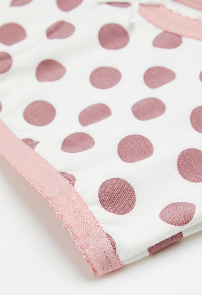 Rebel Republic - Polka dot bra - white/pink