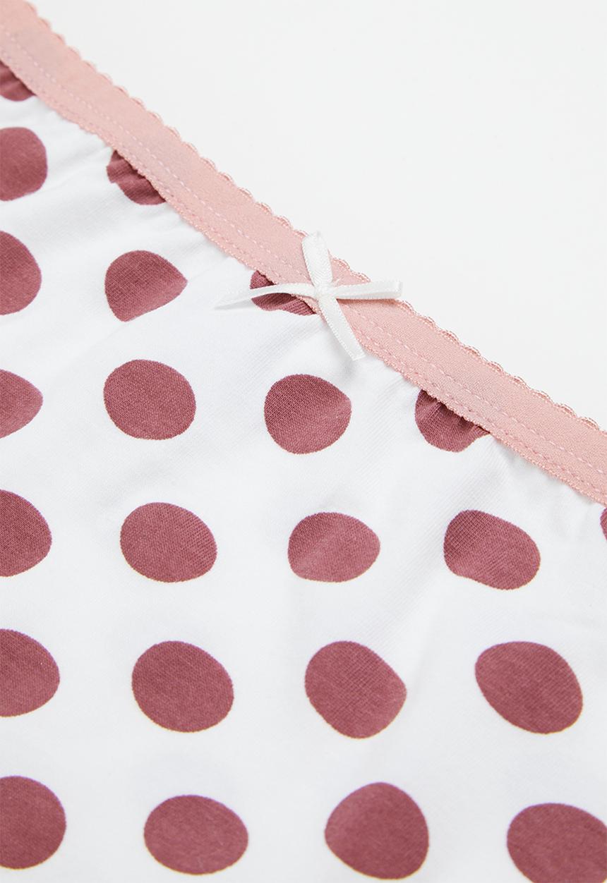 Rebel Republic - Polka dot briefs - white/pink