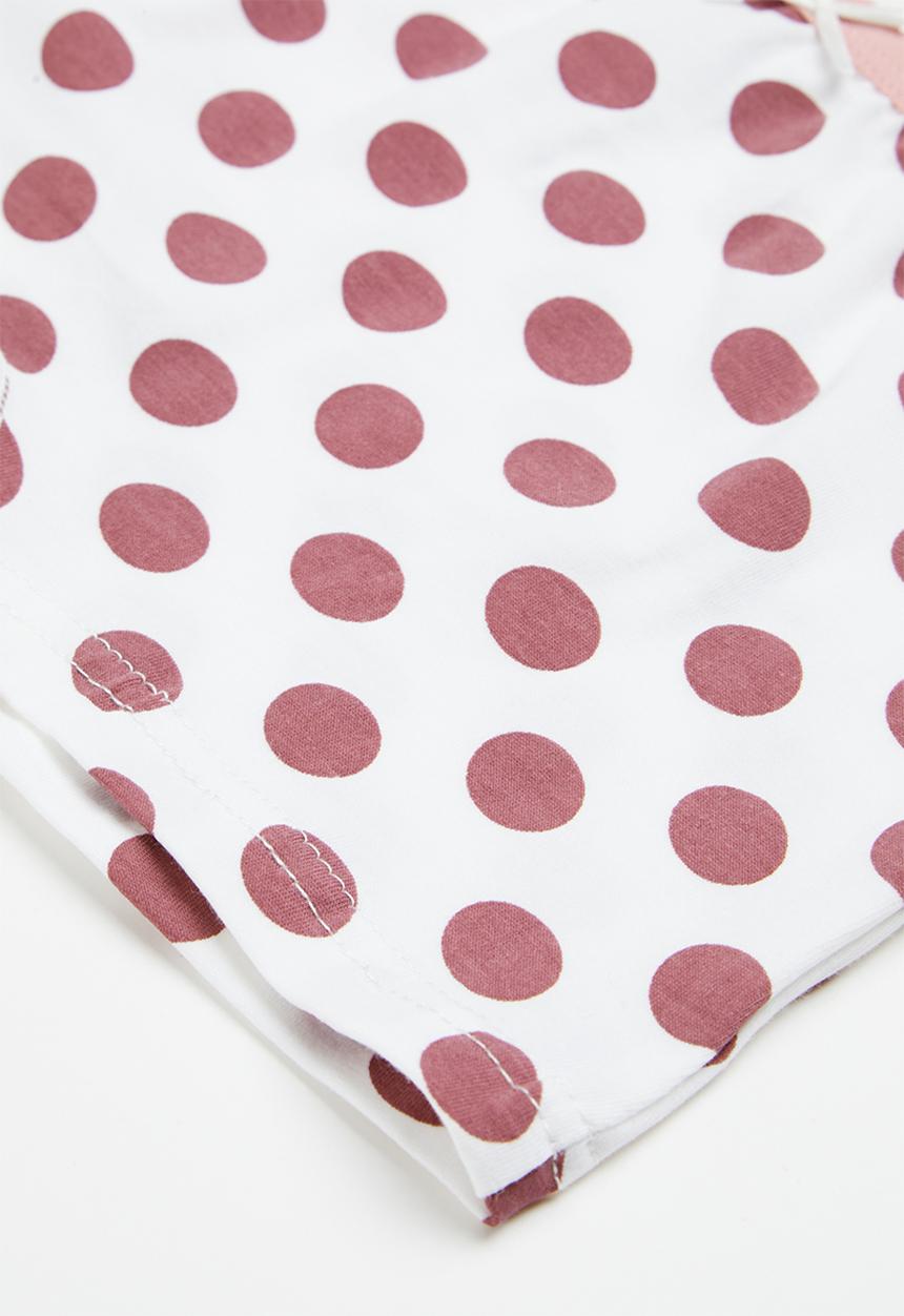 Rebel Republic - Polka dot briefs - white/pink