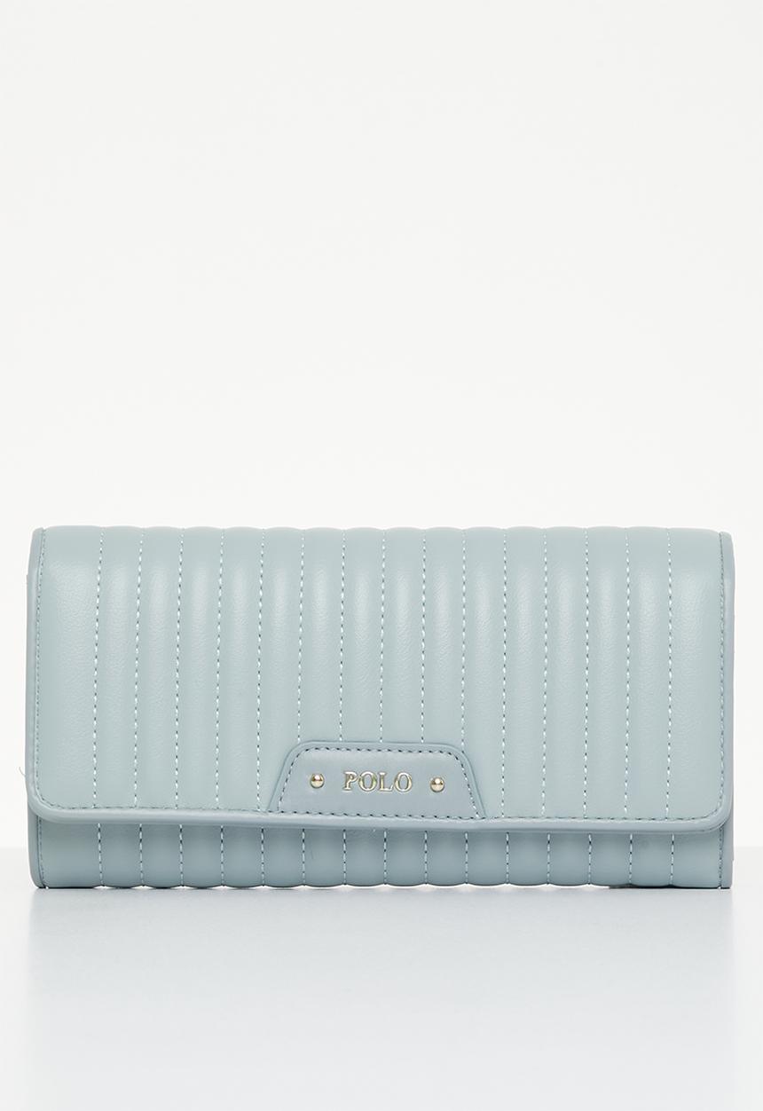 POLO - Quilt clutch purse bag - blue