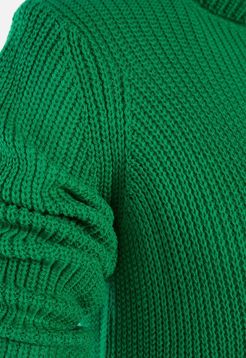 Trendyol - Turtleneck midi knit dress - green