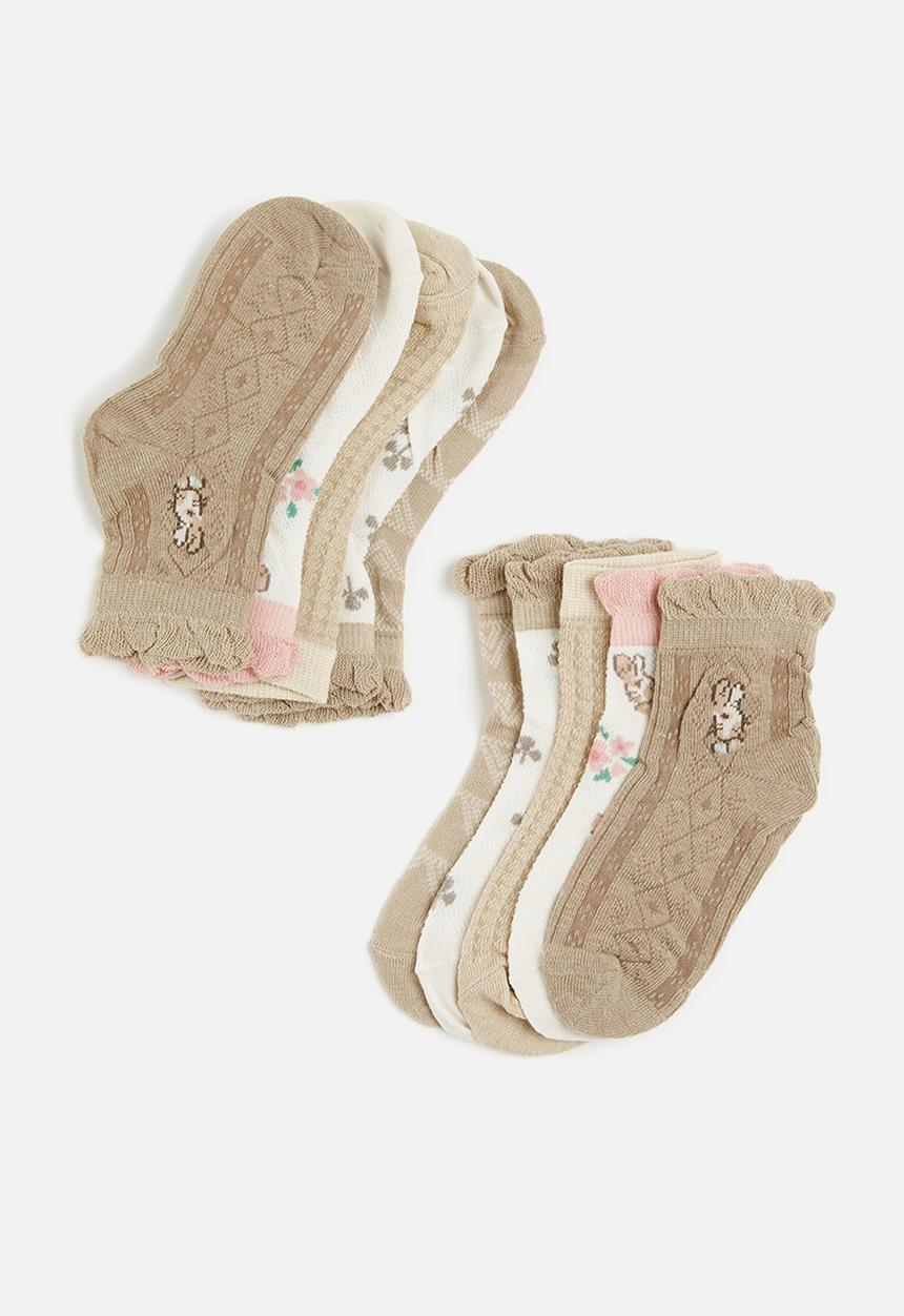 Pop Candy - 5 pack bunny socks - multi