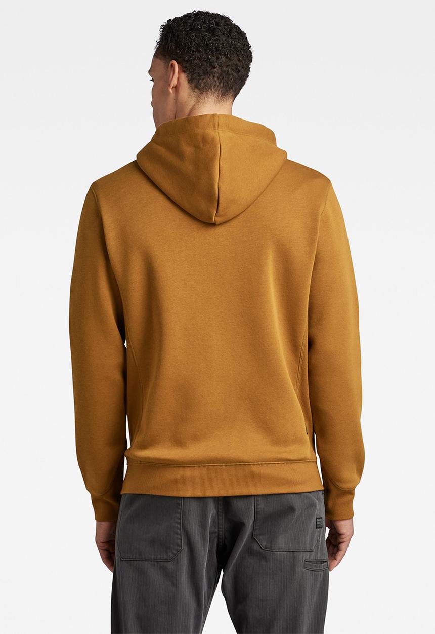 G-STAR - Premium core hdd zip sw long sleeve - oxide ocre