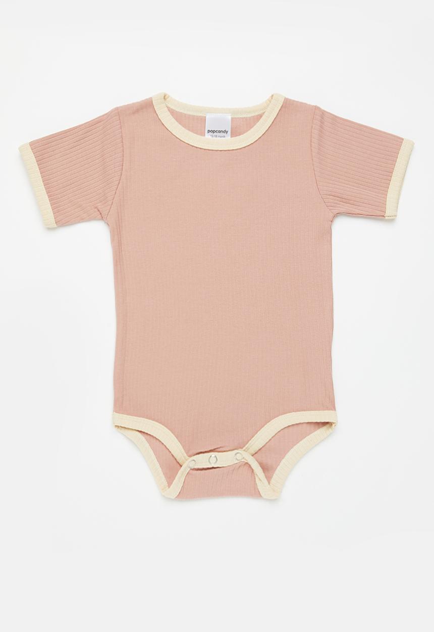 Pop Candy - Baby boys babygrow - rust