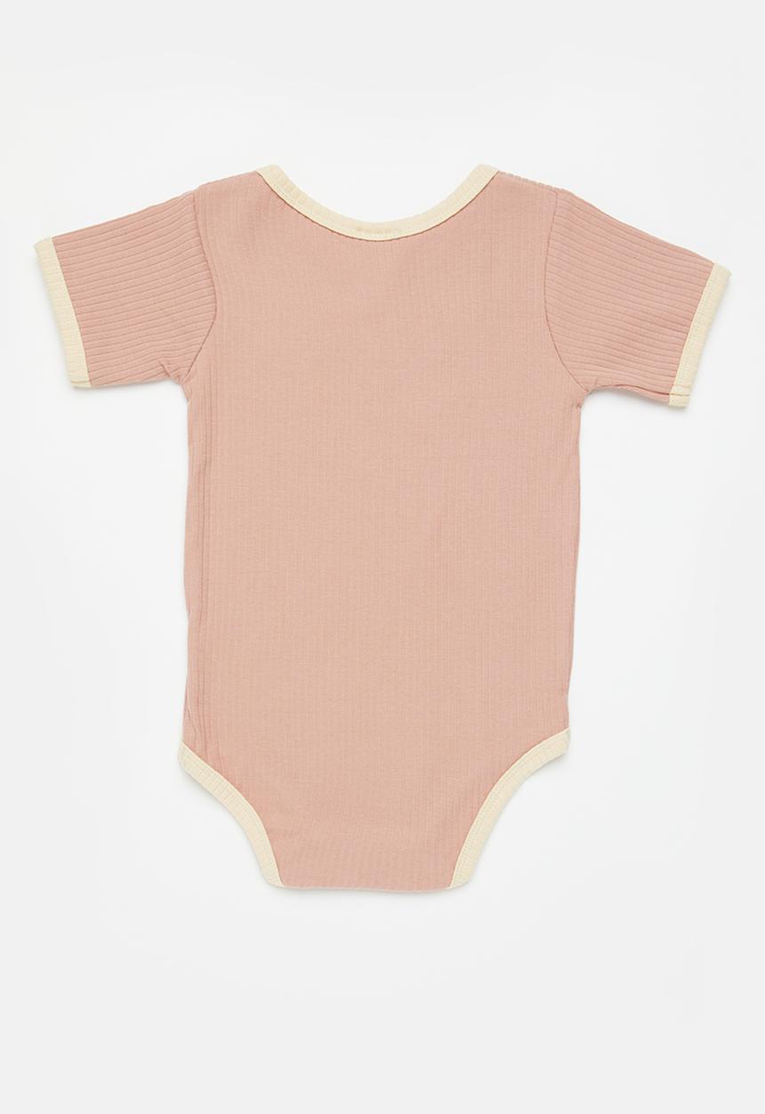 Pop Candy - Baby boys babygrow - rust