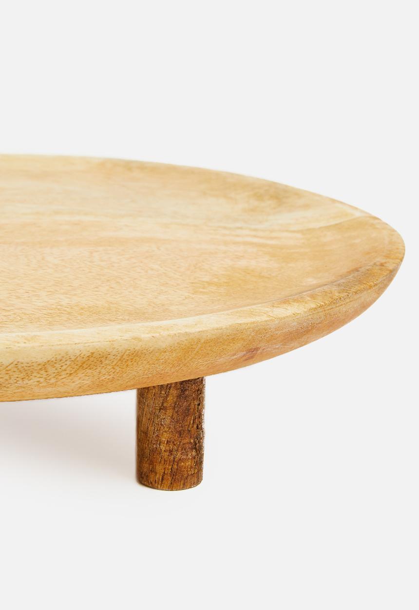 Excellent Houseware - Round tray - mango wood