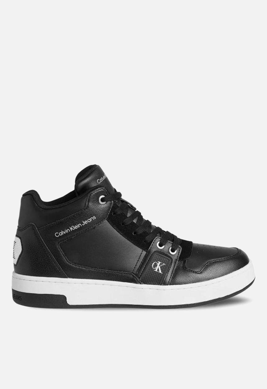 Calvin Klein - Cupsole laceup basket mid lth - black