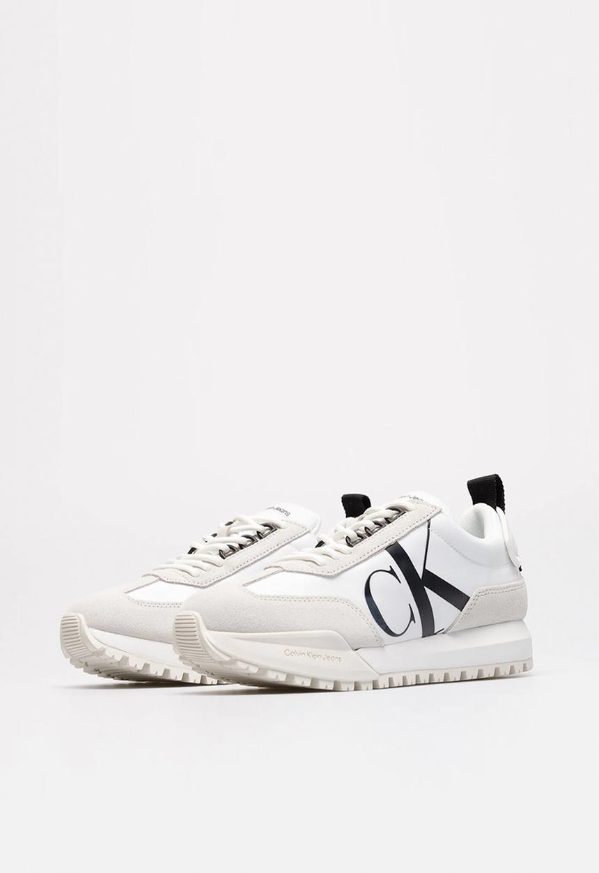 Calvin Klein - New retro runner laceup low - bright white
