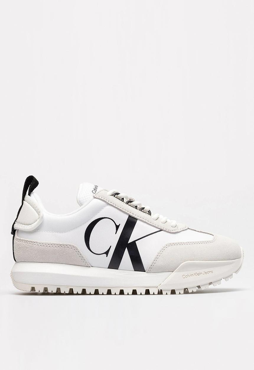 Calvin Klein - New retro runner laceup low - bright white