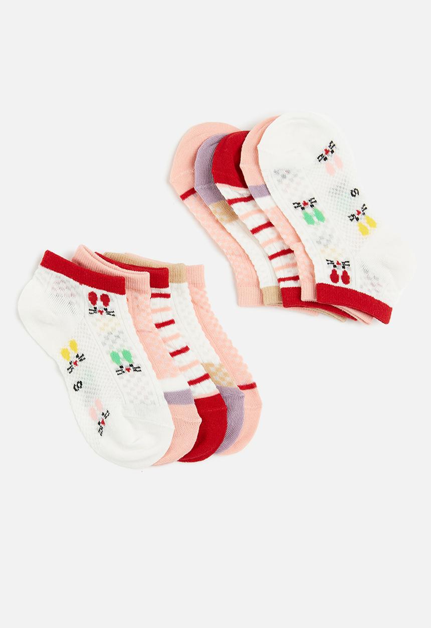 Pop Candy - Girls 5 pack printed socks - multi