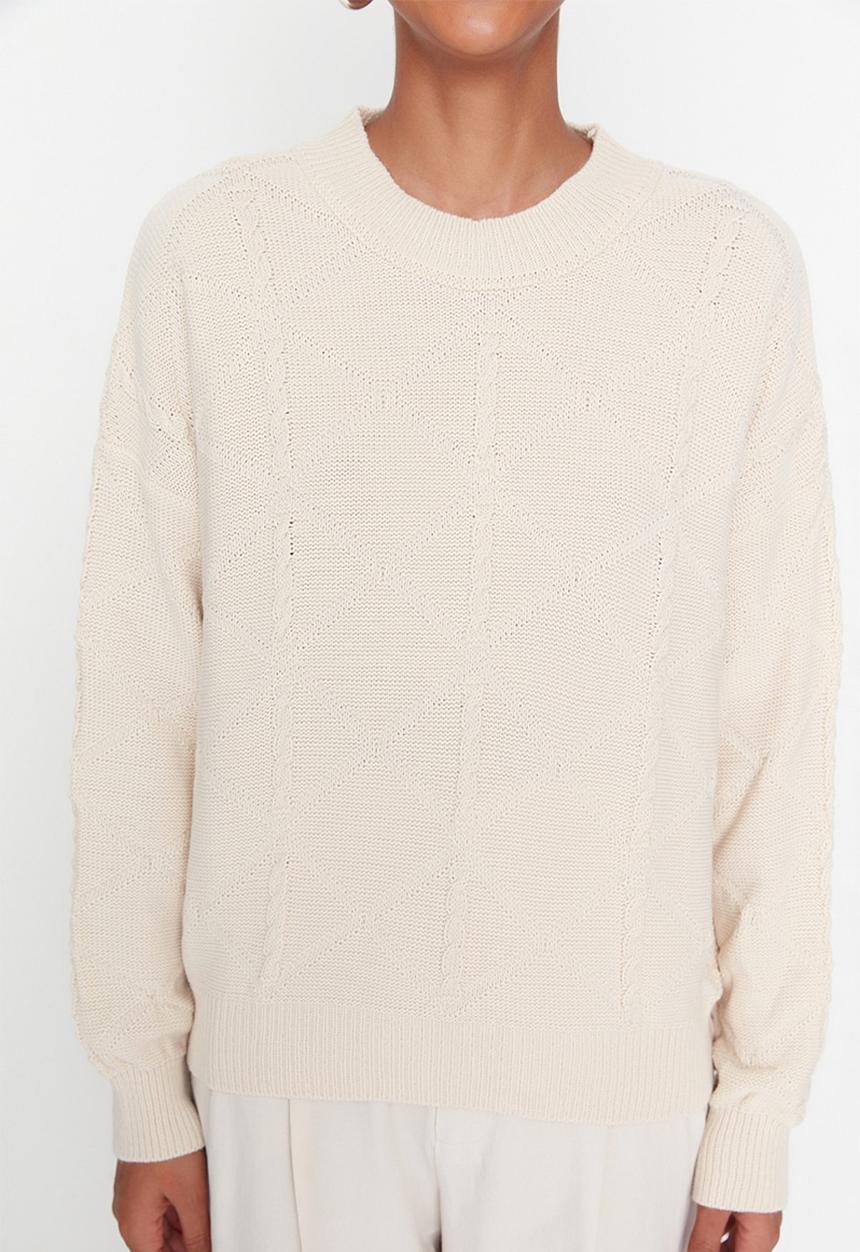 Trendyol - Knit sweater - stone