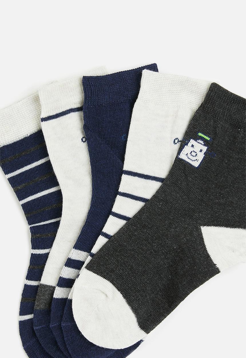 Rebel Republic - Boys 5 pack socks - multi