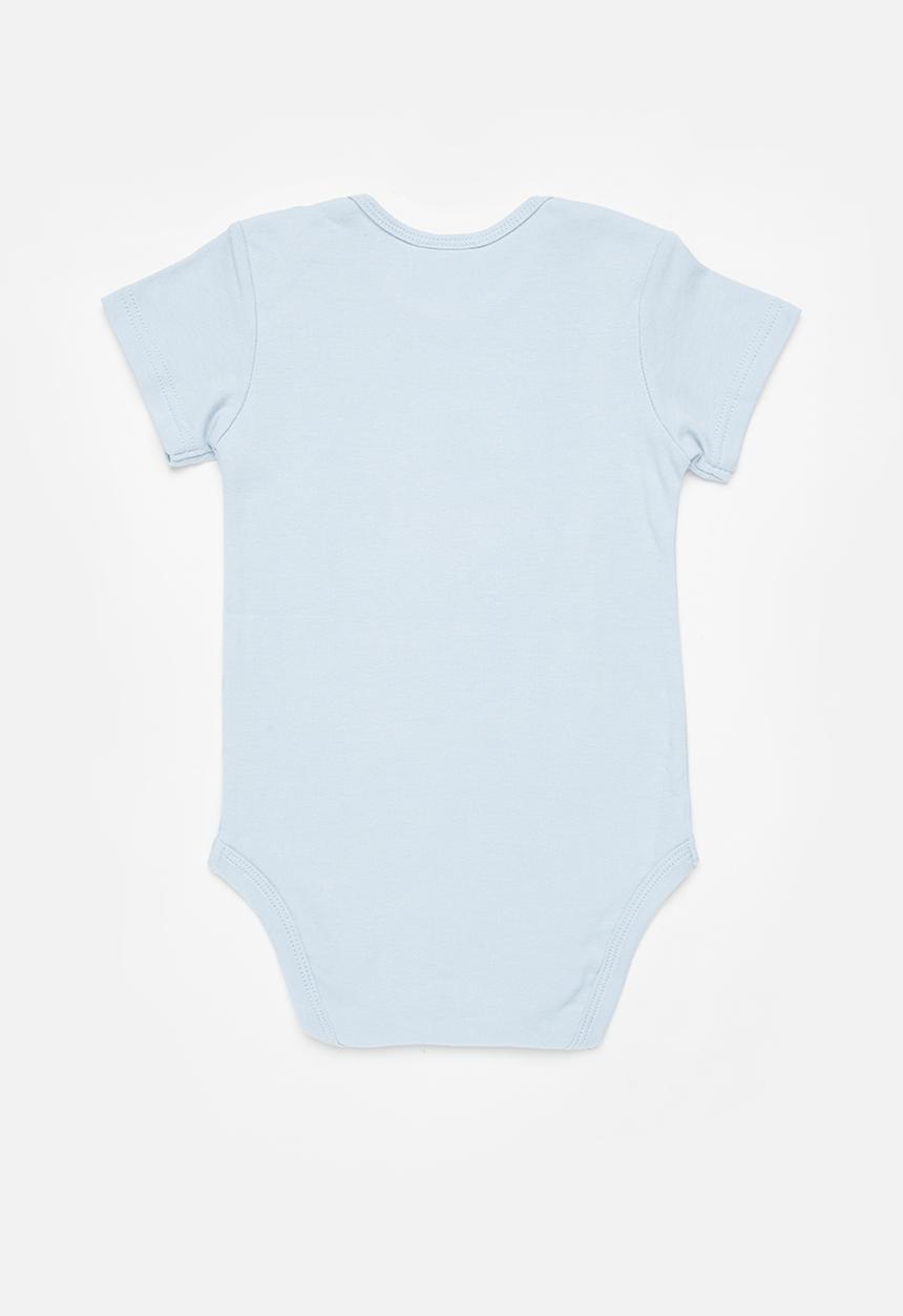 Pop Candy - Graphic babygrow - blue