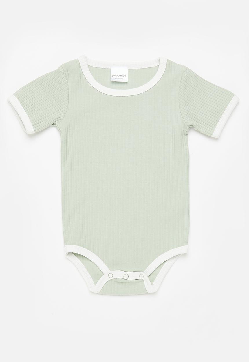 Pop Candy - Baby boys babygrow - sage