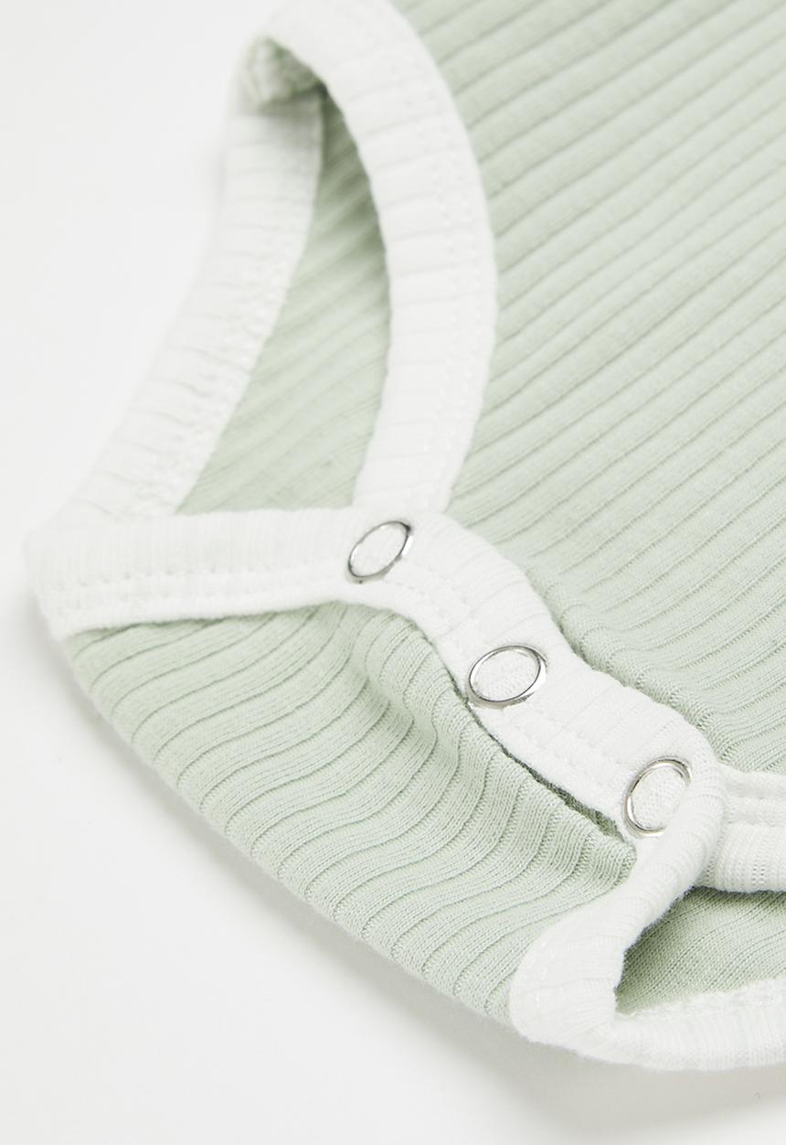Pop Candy - Baby boys babygrow - sage