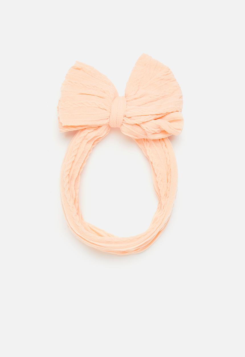 Pop Candy - Baby bow headband - peach