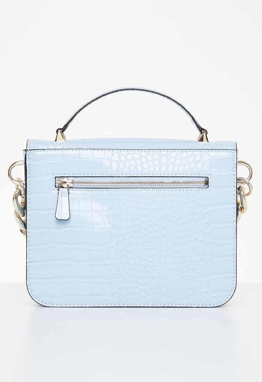 GUESS - Retour top handle flap - powder blue