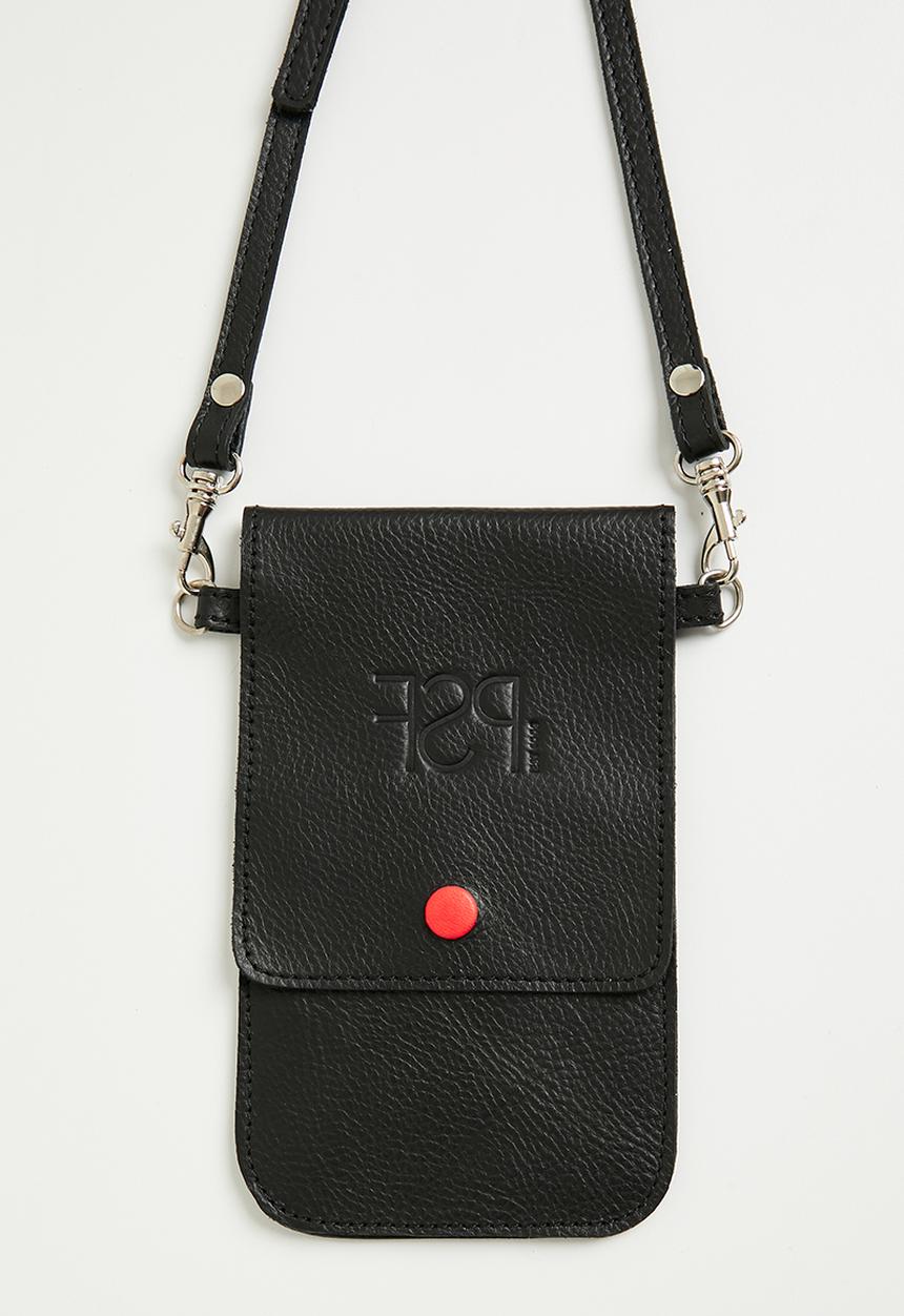 FSP Collection - Leather phone bag - black
