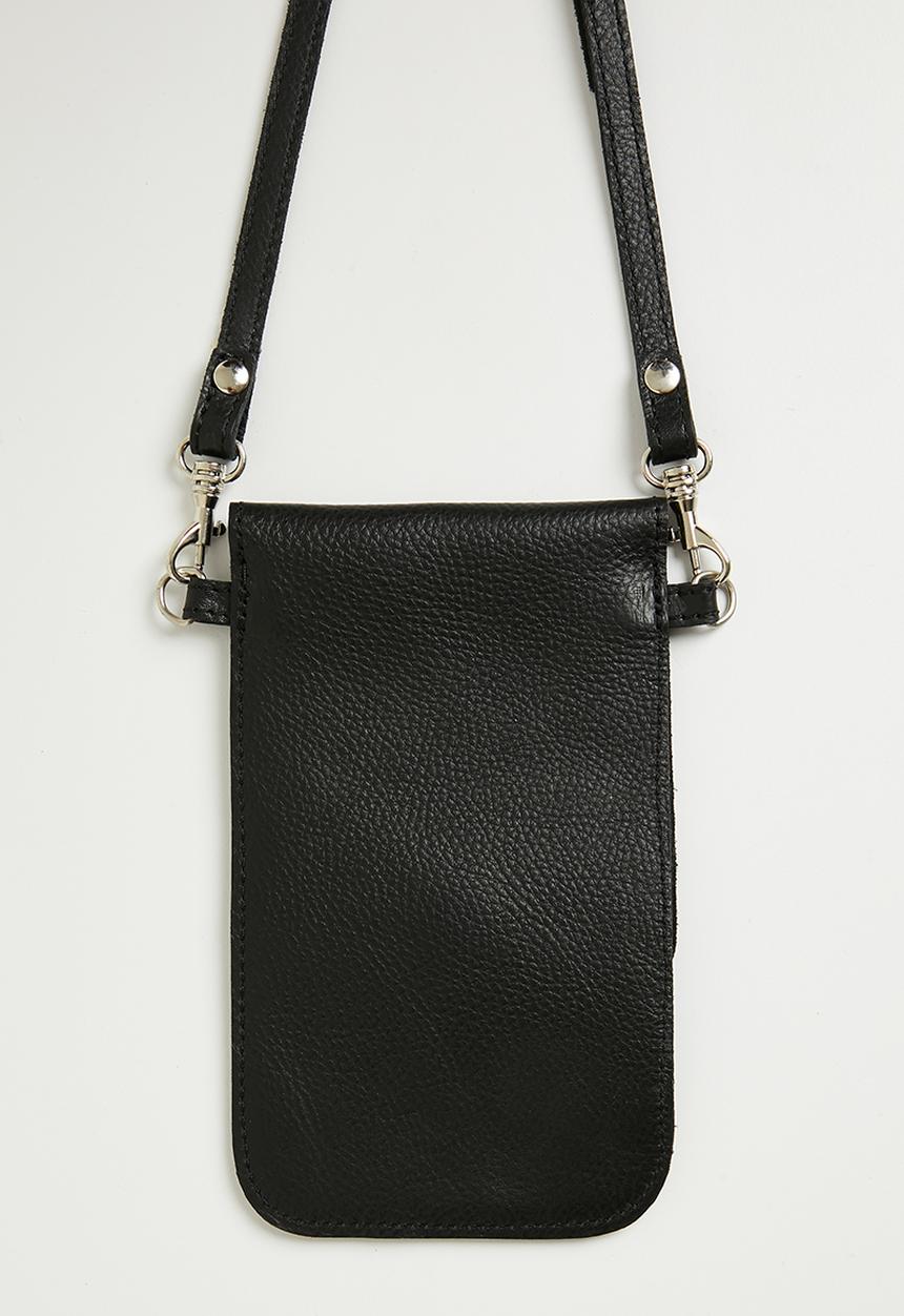FSP Collection - Leather phone bag - black