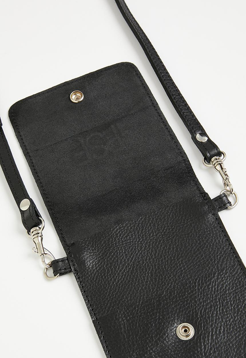 FSP Collection - Leather phone bag - black