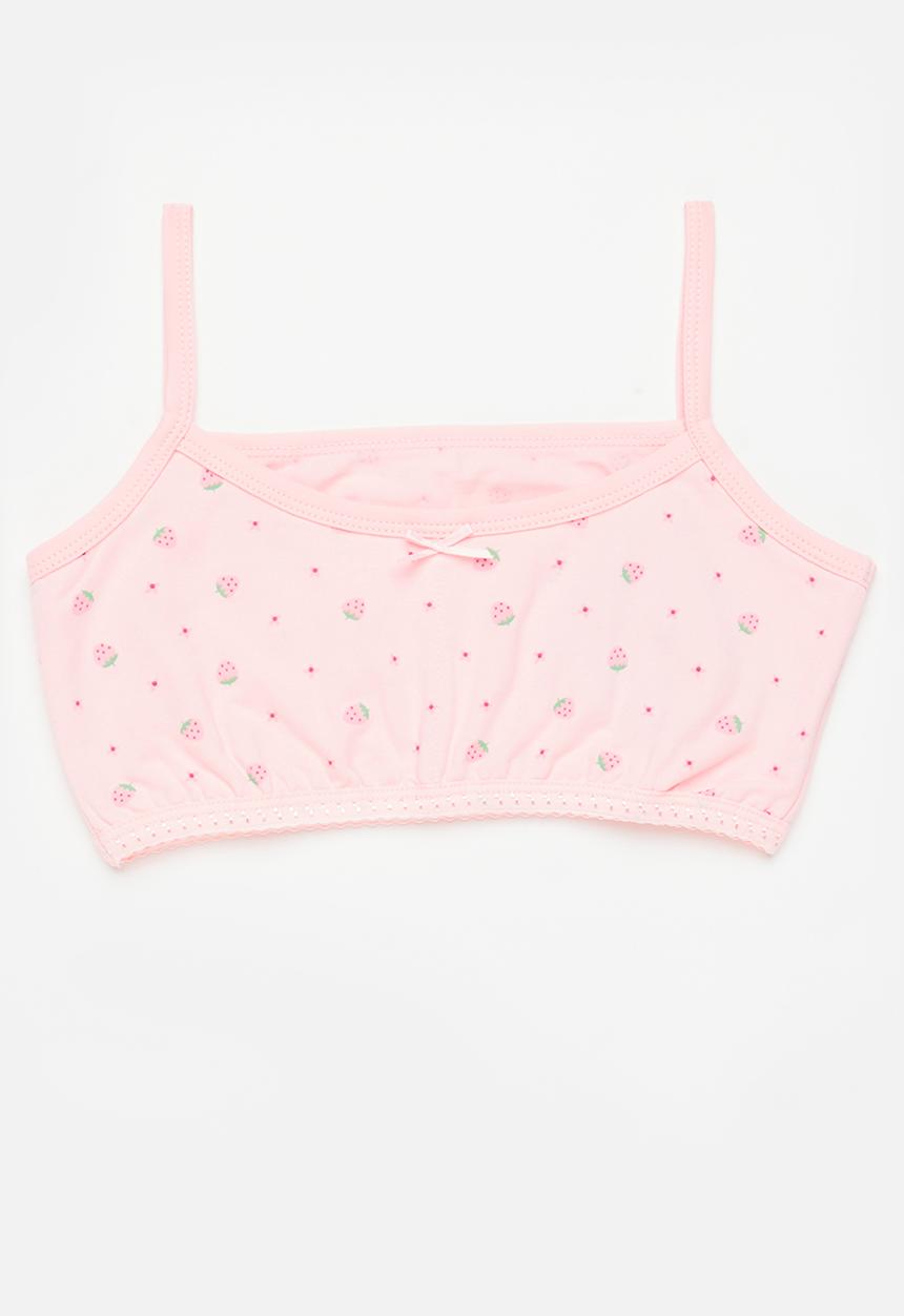 Rebel Republic - Bra with flowers - pink