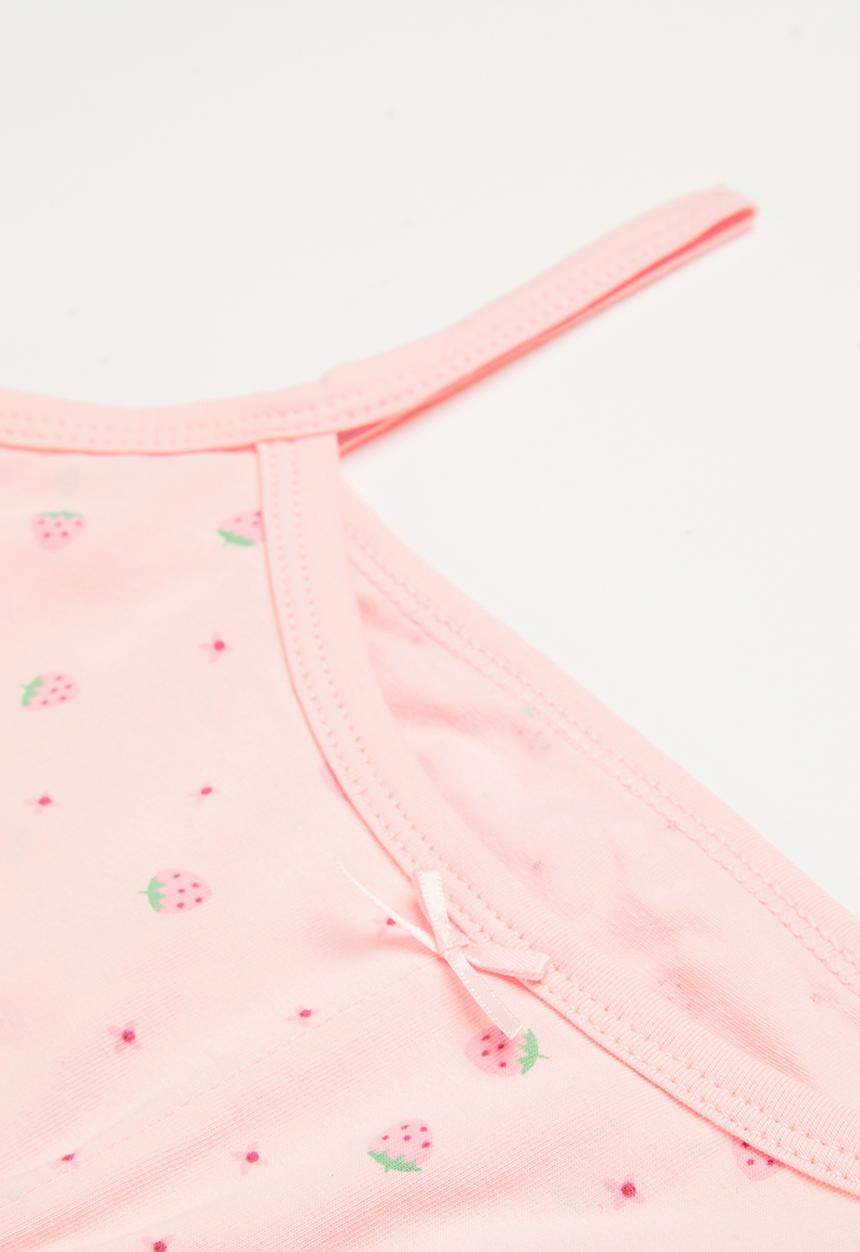 Rebel Republic - Bra with flowers - pink