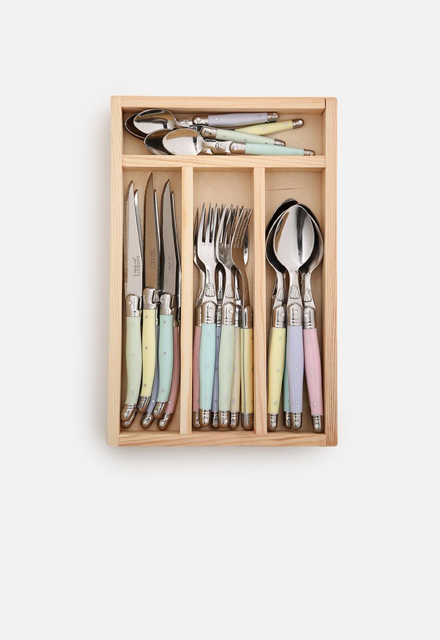 Superbalist Wine & Dine - 24 Pce Pastel Cutlery Set