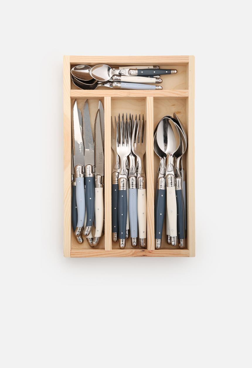 Superbalist Wine & Dine - 24 Pcs Atelier Blues Cutlery Set