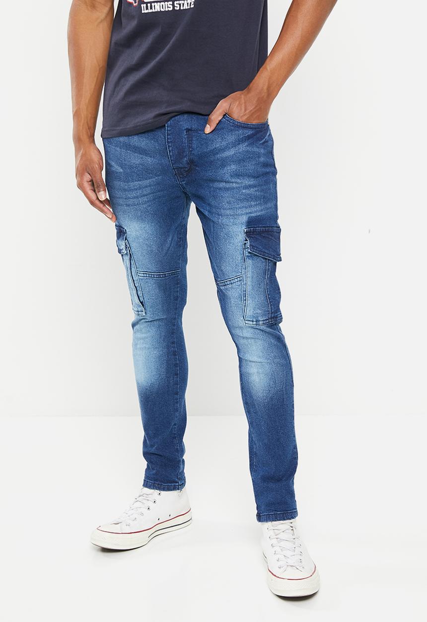 Brave Soul - Mjn-victor washed skinny - mid blue