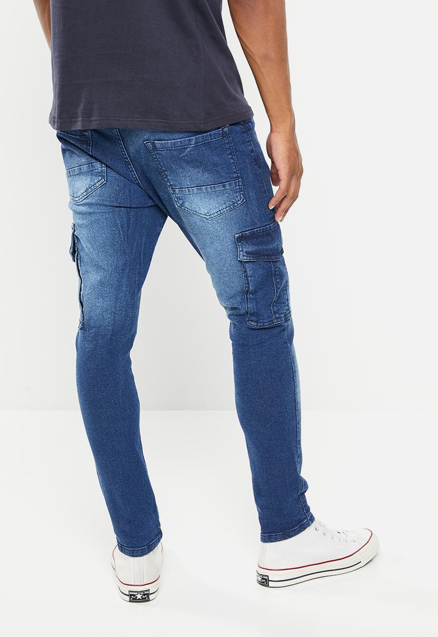Brave Soul - Mjn-victor washed skinny - mid blue