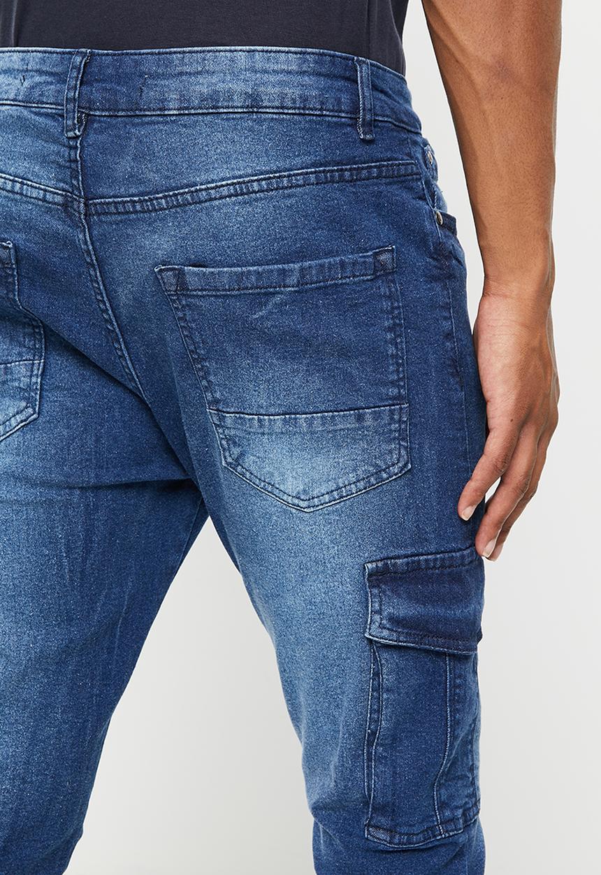 Brave Soul - Mjn-victor washed skinny - mid blue